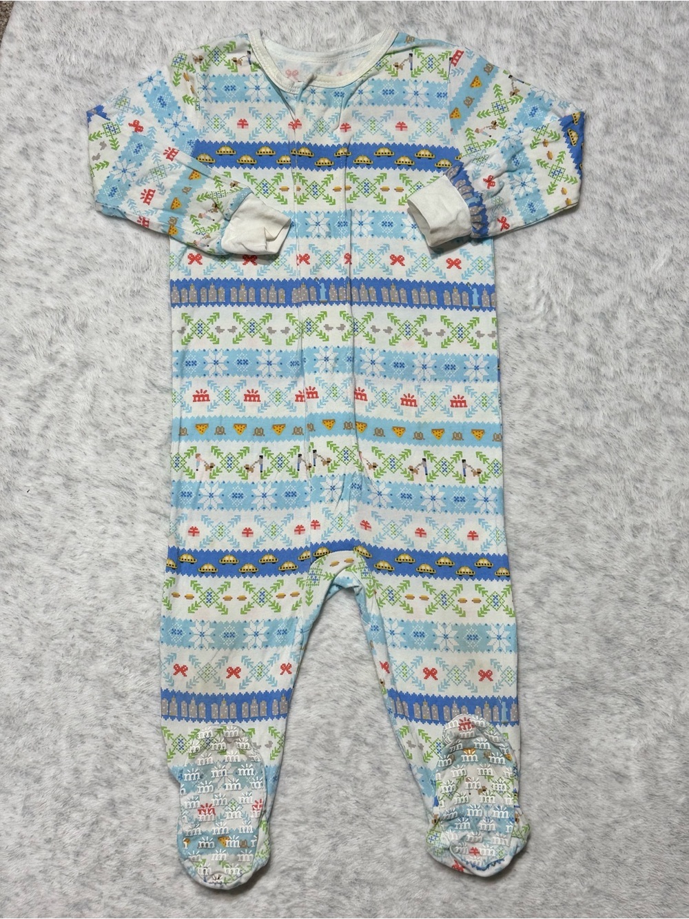 Magnetic Me Isle Always Love New York Footie Sleeper 9-12M Baby Modal NYC